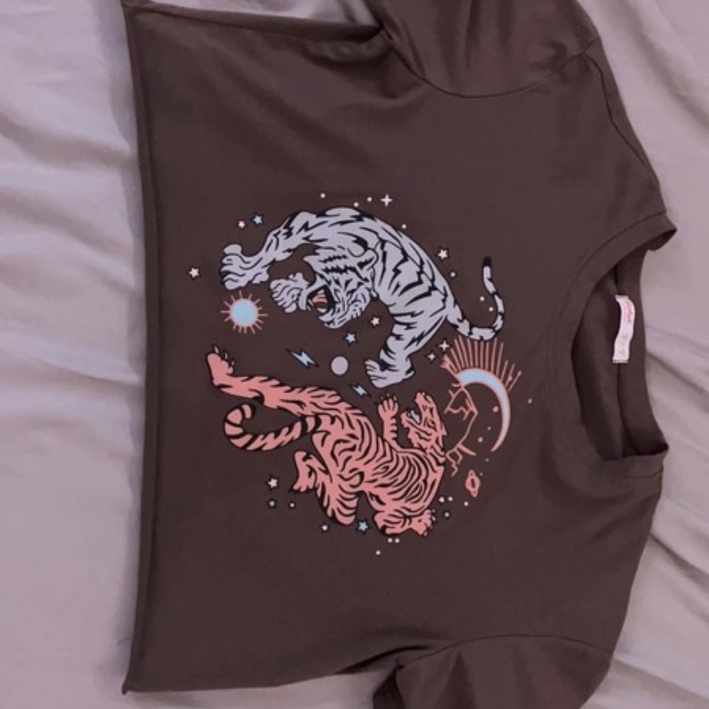 ROMWE, size M, brown shirt